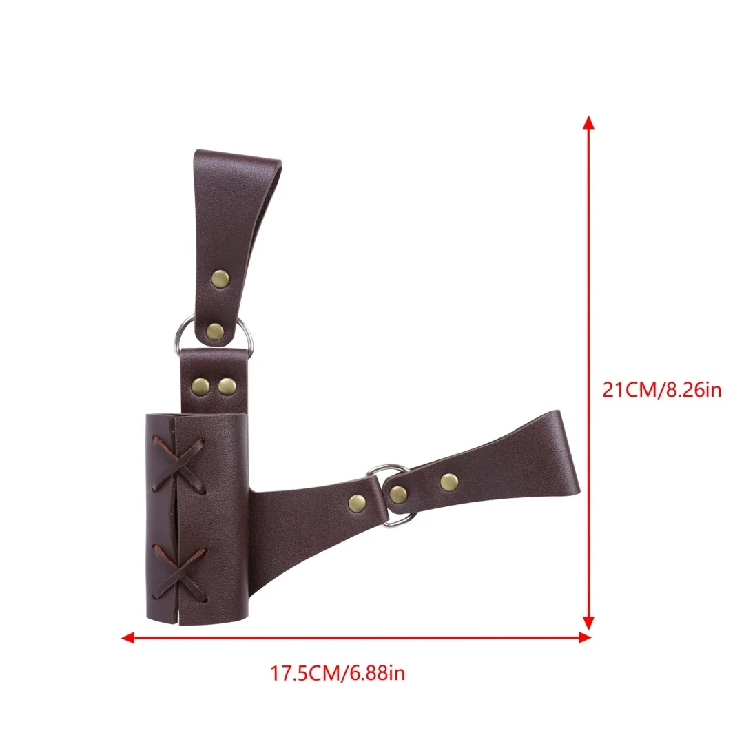 Vintage Holster Frog Kostüm-Rapier Mittelalterlicher Schwerthalter Scheide Waffen-Gürtelring Riemen – Detail 6