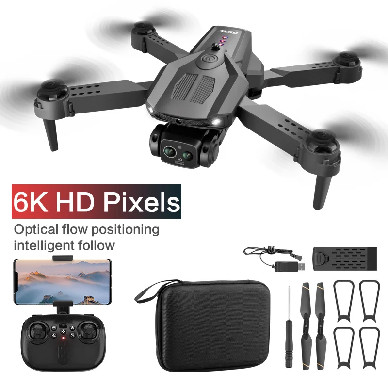  Drone with Camera HD 2 Cameras Mini Drones for Adults 135°  Electrically Adjustable RC FPV WIFI Foldable Quadcopter Toy Aircraft Gifts  360° Flips Gravity Control Altitude Hold for Beginners 2 Batteries 