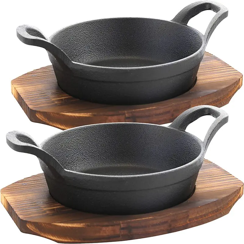 Cast Iron Fajita Skillet Set