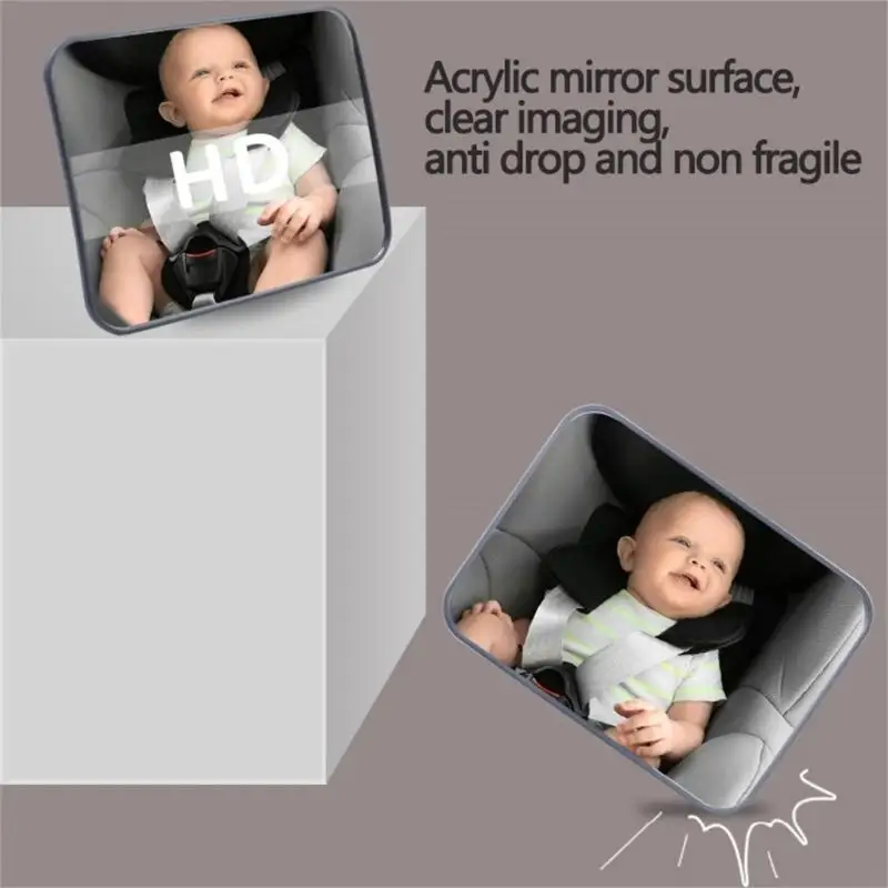 Acrylic Kids Views Glass Convenient Rearward Facing Baby Observation Car Rear Views Glass Secure Monitorings 425F