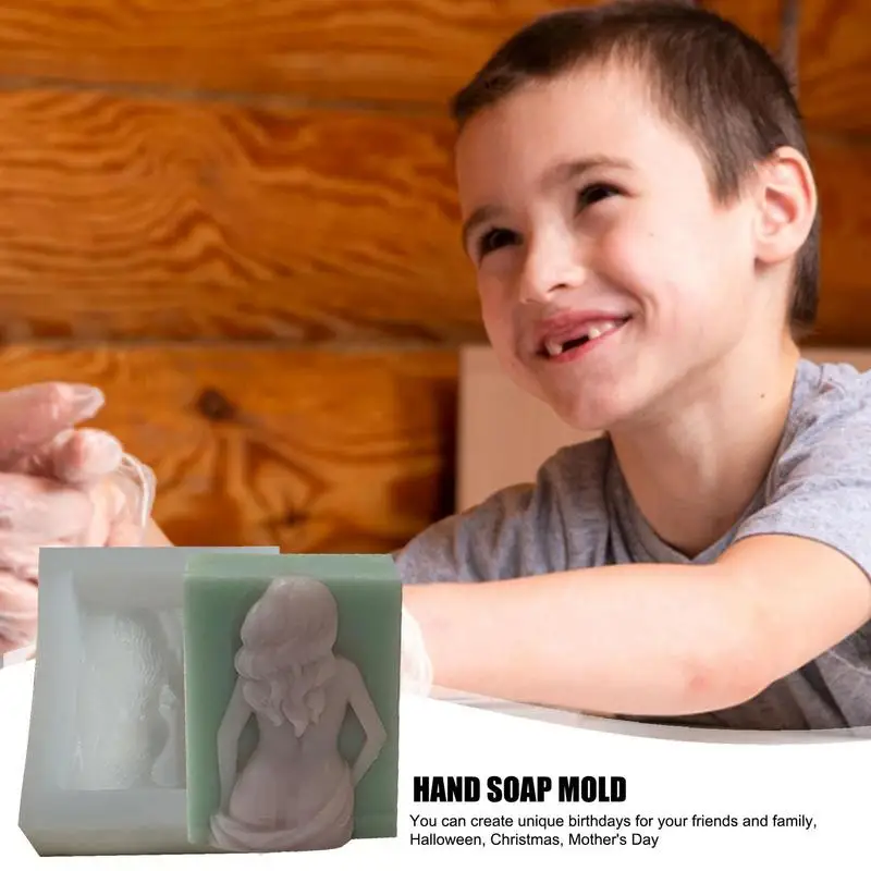 Girl Soap Molds For Soap Making Silicone Wax Making Molds Concrete Mould For Table Decorations Reusable Plaster Moulds Art Craft