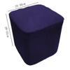 1Pc Ottoman Cover Elastic Square Rectangle Footstool Cover All-inclusive Solid Sofa Footrest Stool Slipcovers for Living Room 6