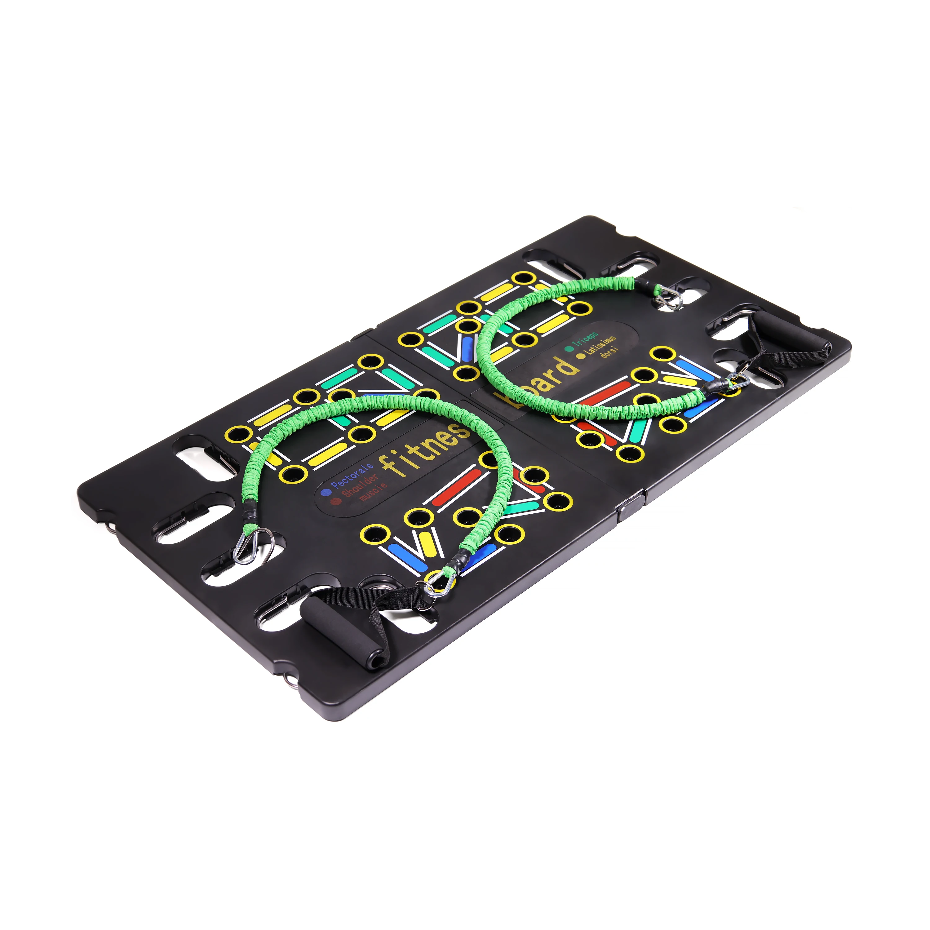 Multi-functional with Pull Rope Gym Home Pilates Counter Color Coded Carbon Push up Board