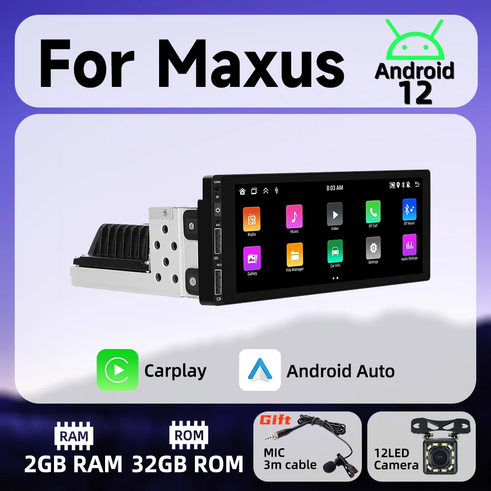 

Android Car Multimedia for Maxus 6.9 Inch Screen 1 Din Radio Stereo Head Unit Carplay Android Auto Autoradio GPS Navigation Wifi