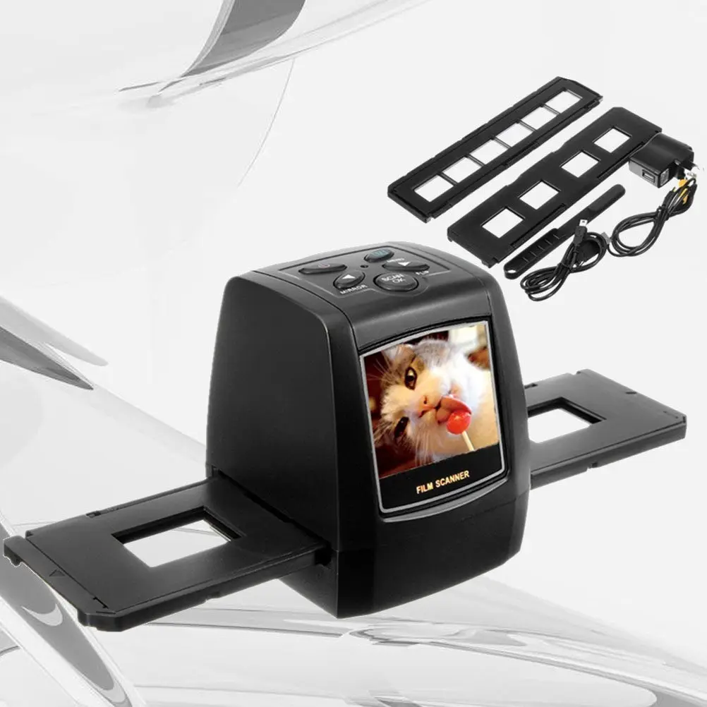 미니 휴대용 35 135Mm 필름 스캐너 3600Dpi 5.0 메가 USB 2.0 디지털 컨버터(카드 지원 포함)