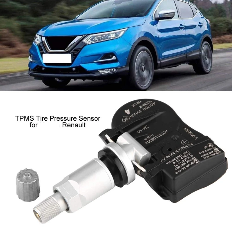 

TPMS Sensor, 4Pcs 40700-3VU0A Tire Pressure Sensor For Nissan NOTE QASHQAI TIIDA Hatchback X-T Renault ESPACE V KOLEOS TPMS 4070