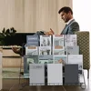 6 Tiered Book Display Rack Wire CD Display Rack Book SigningTabletop Magazine Countertop Holder Retail Literature Brochures 5