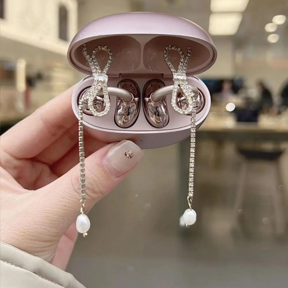 Alloy Rhinestone Earbud Accessories for Men and Women