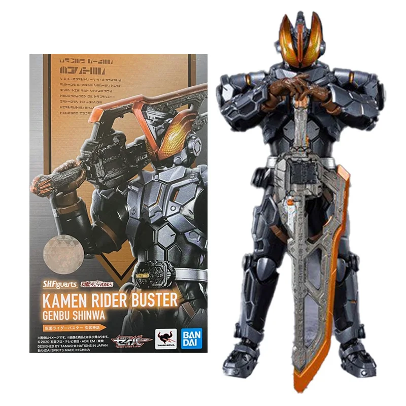 

Original Genuine Kamen Rider Anime Figure SHF Saber Buster Genbu Shinwa Collectible Model Anime Action Figure Toys for Children