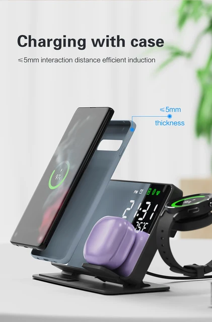 Chargeur sans fil 4 en 1 pour station de charge ultra rapide Samsung Galaxy  S23 S22 – Oz Marketplace