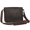 Retro Genuine Leather Men Laptop Bag Leather Shoulder Bag Business Office Bags Brown Male Laptop Portfolio Case Messenger Bag 4