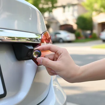 Protezione per l'obiettivo della fotocamera per auto, protezione avanzata antigraffio per l'obiettivo della fotocamera per auto, accessori di protezione impermeabili e antipolvere, 2 pezzi