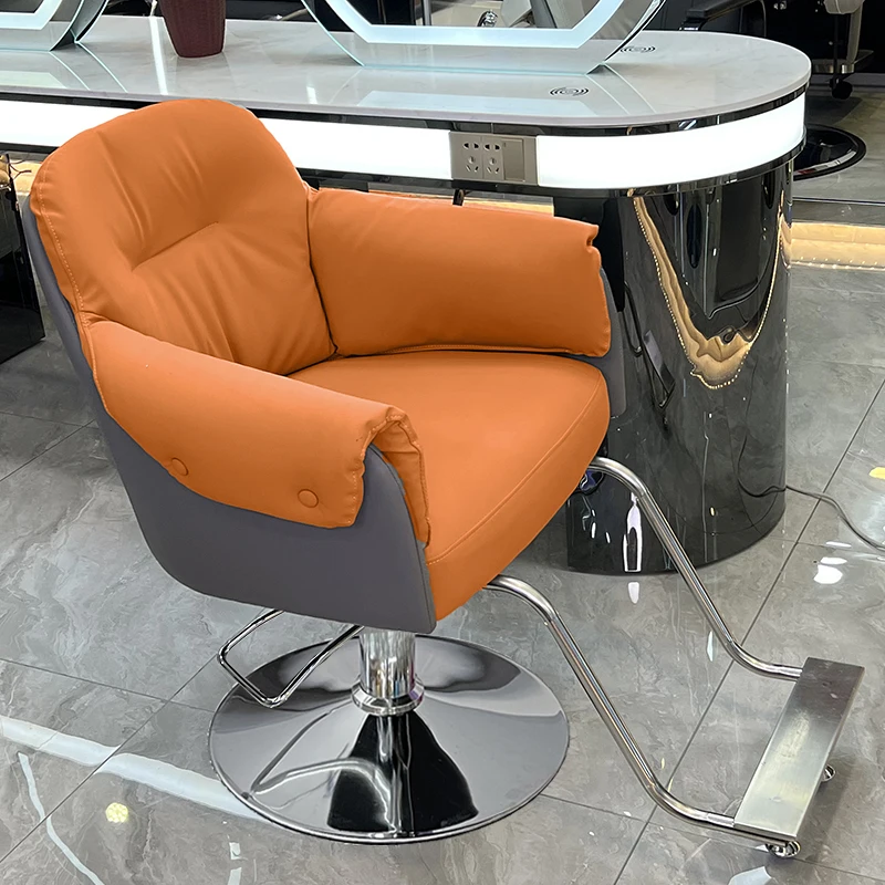 Modern Retro Barber Chairs Aesthetic Reception Reception Barber Chairs Salon Waiting Silla Barberia Commercial Furniture RR50BC