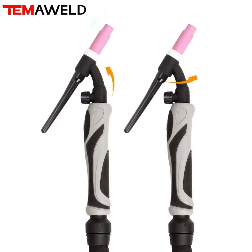 WP17-WP-17FV 180A TIG Torch 3.7m GTAW Air Cooling Flexible Neck Gas Valve WP17 Tig Welding Gun welding torch