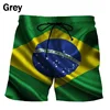 3D Printing Brazil Flag Pattern Beach Shorts For Men Summer Fashion Casual Board Shorts Men Outdoor Sport Gym Swimming Trunks 6