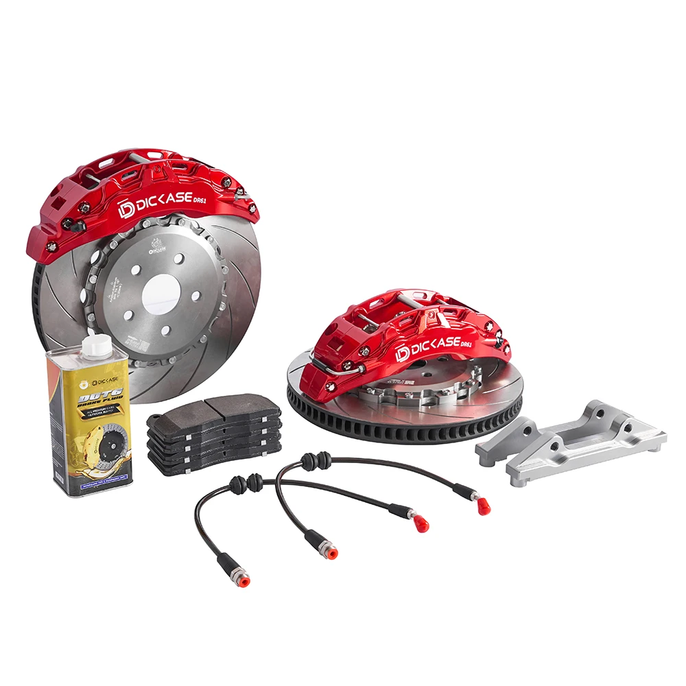 Dicase 레이싱 자동차 빅 브레이크 키트, VW 골프 mk4 gti용, 355x32mm 로터가 있는 6 피스톤 켈리퍼, 새로운 디자인