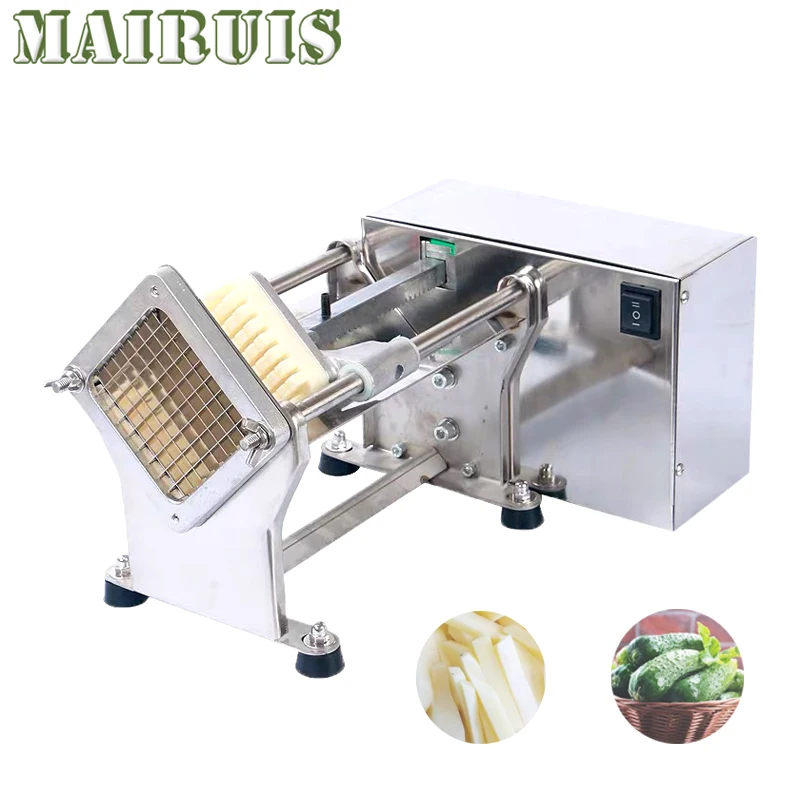 Electric Potato Chips Cutter French Fries Cutting Machine Vegetable Cutter  Kitchen Equipment Potato Chopper - AliExpress