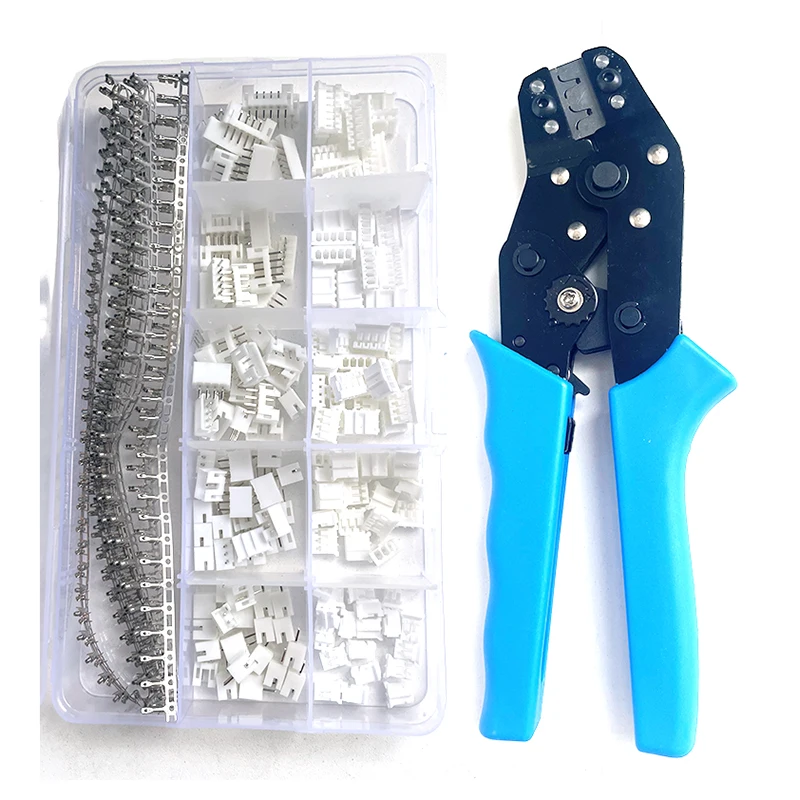 460PCS JST XH2.54 XH 2.54 มม.PH2.0 สายไฟเชื่อมต่อ 2/3/4/5/6 PIN PITCH ชายหญิงปลั๊ก SOCKET Terminal Plier ชุด 1