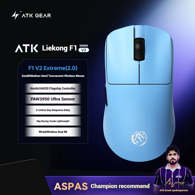 ATK Blazing Sky F1 V2 Ultimate Gaming Mouse Lightweight