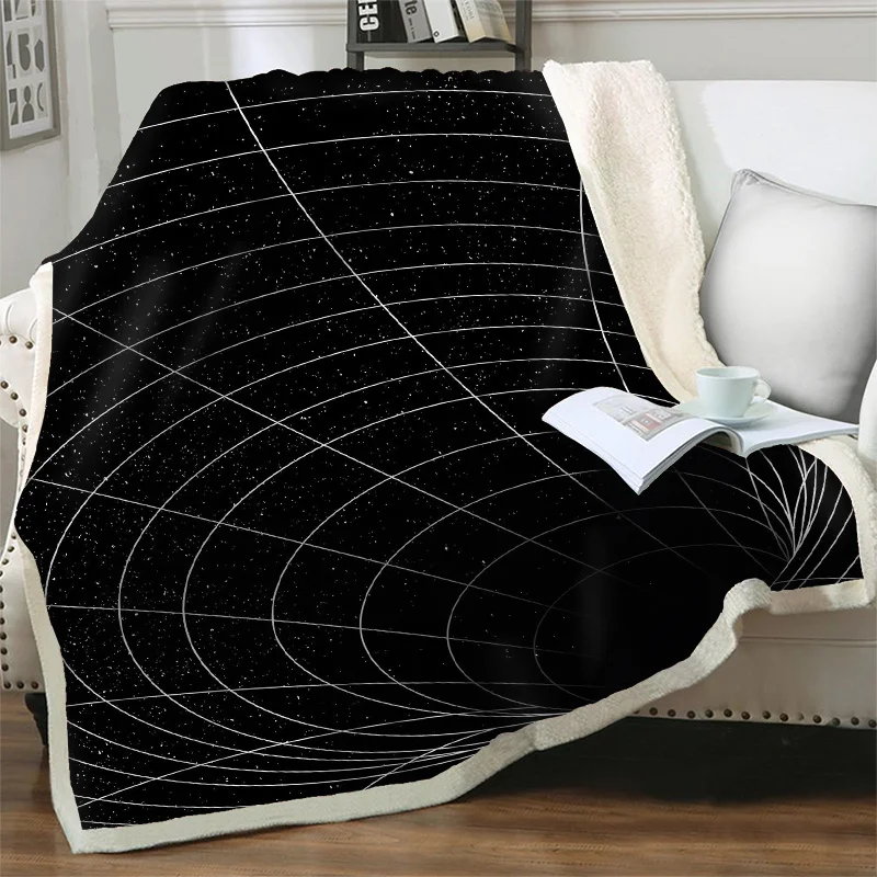 

Geometric Visual Vortex 3D Print Blankets for Beds Sofa Soft Warm Throw Blanket Home Bedroom Decor Travel Picnic Quilt Nap Cover