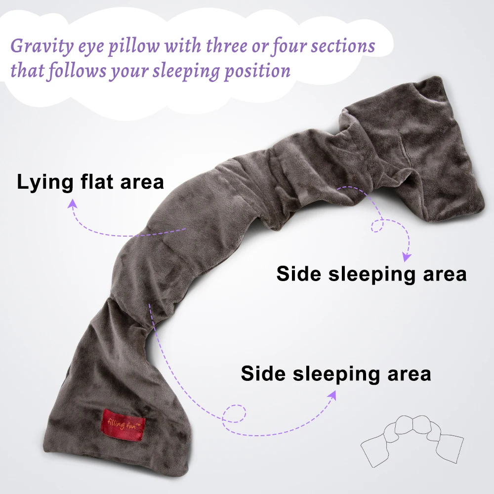 Weighted Eye Mask Sleeping Mask for Light Blocking Travel Eye Blindfold for Relaxation Gravity Sleep Patchs Eyeshade Sleepmask