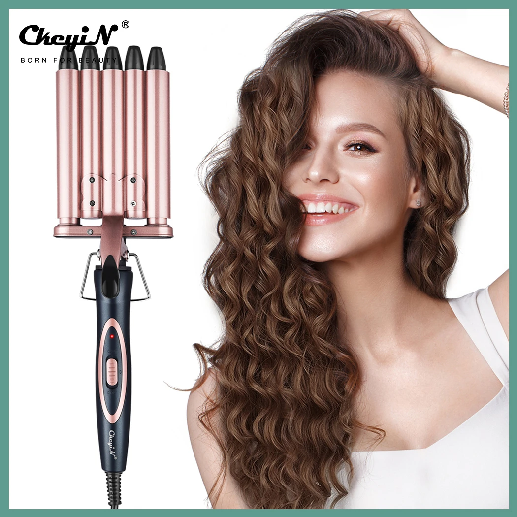 CkeyiN Professional Hair Curling Iron Nano Titanium Ceramic 5 Barrels