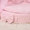 Cute Princess Pet Bed Cat Sofa Soft Plush Small Dog Cushion Bed Kitten Puppy Round Beds