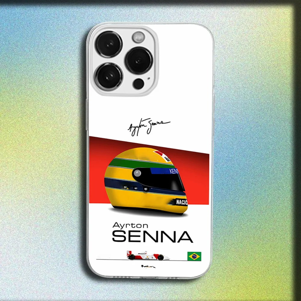 Ayrton Senna Transparent Soft Phone Case