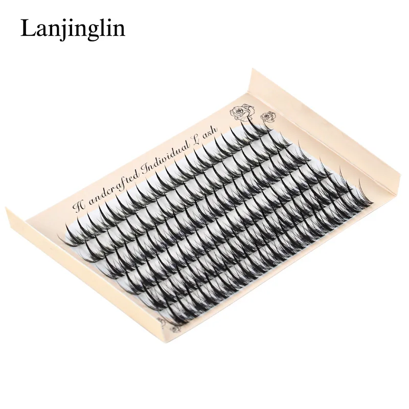 Individual Lashes 6 Rows 246 Bundles Cluster Spikes Lash Wispy Premade Russian Natural Fluffy False Eyelashes Makeup Tool Lashes 2 Individual Lashes 6 Rows 246 Bundles Cluster Spikes Lash Wispy Premade Russian Natural Fluffy False Eyelashes Makeup Tool Lashes - Image 2