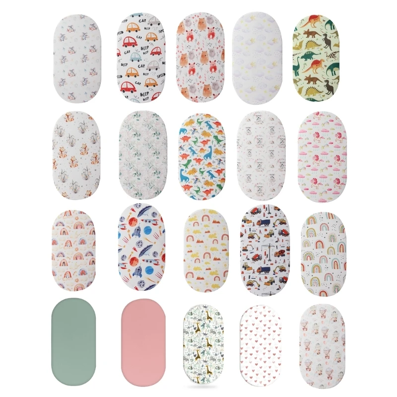 Baby Fitted Sheet Newborns Diaper Changing Pad Sleeve Bassinet Sheet Printed Mattress Case Protector