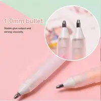1+3Pcs Macaron Dispensing Pen Student Diy Hand Account Manual Quick-drying Glue Dispensing School Office Supplies Stationery 2