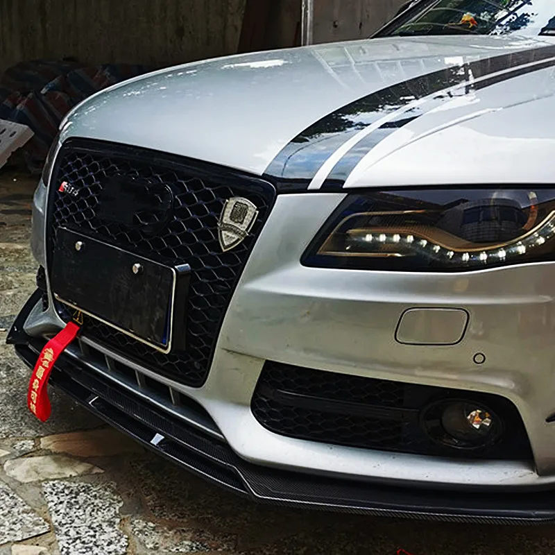 Sedan Front Bumper Lip Spoiler Bodykit For Audi