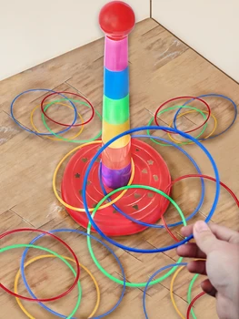 Interactive Throwing Sleeve Game: A Fun & Educational Way for Kids to Play Indoors & Outdoors Throwing Ring Toys, Perfect Parent