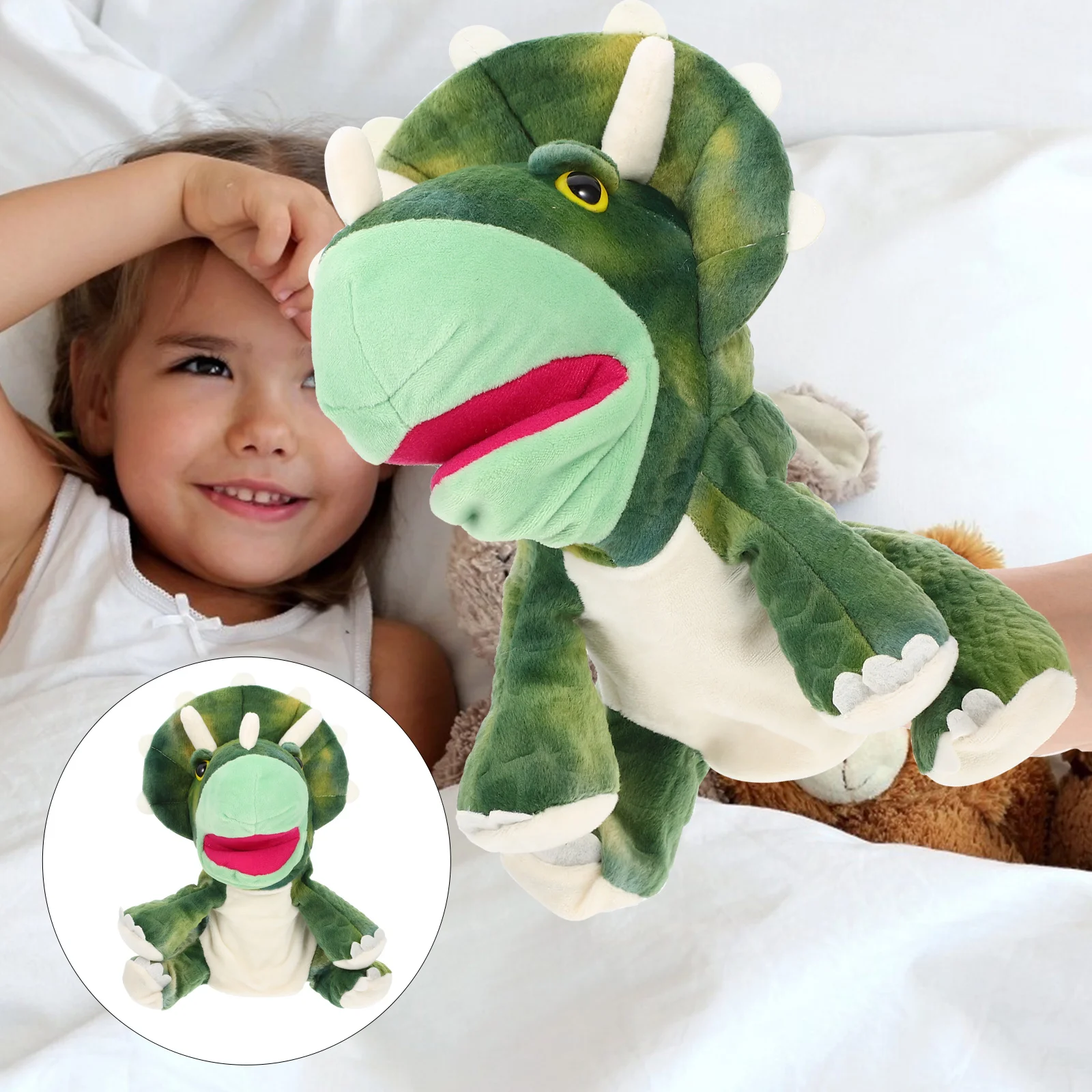 

Hand Puppet Plush Puppets Children’s Toys Funny Interactive for Kids Accessory Warm Hands