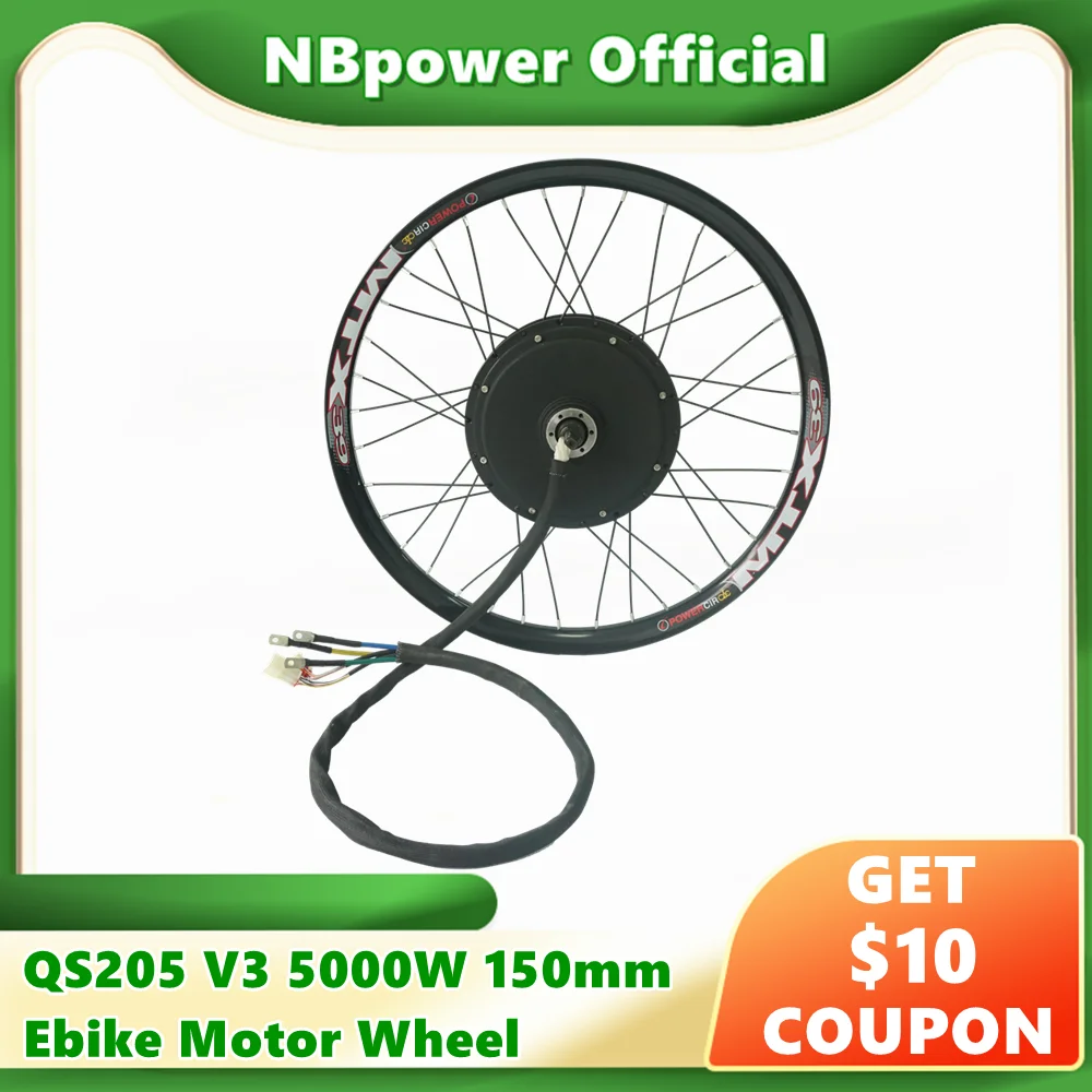 

205H QS V3 48V-96V 5000W 50H 3.5T/5T Bicycle Hub Motor Wheel MTX39 Bicycle Wheel 20" 24" 26" 27.5" 28" 29" 700C Ebike Kit