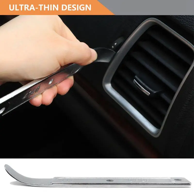 Trim Removal Pry Tool Automotive Trim Removal Tool Panel Popper Metal Pry Bar Steel Easily Removes For Interior And