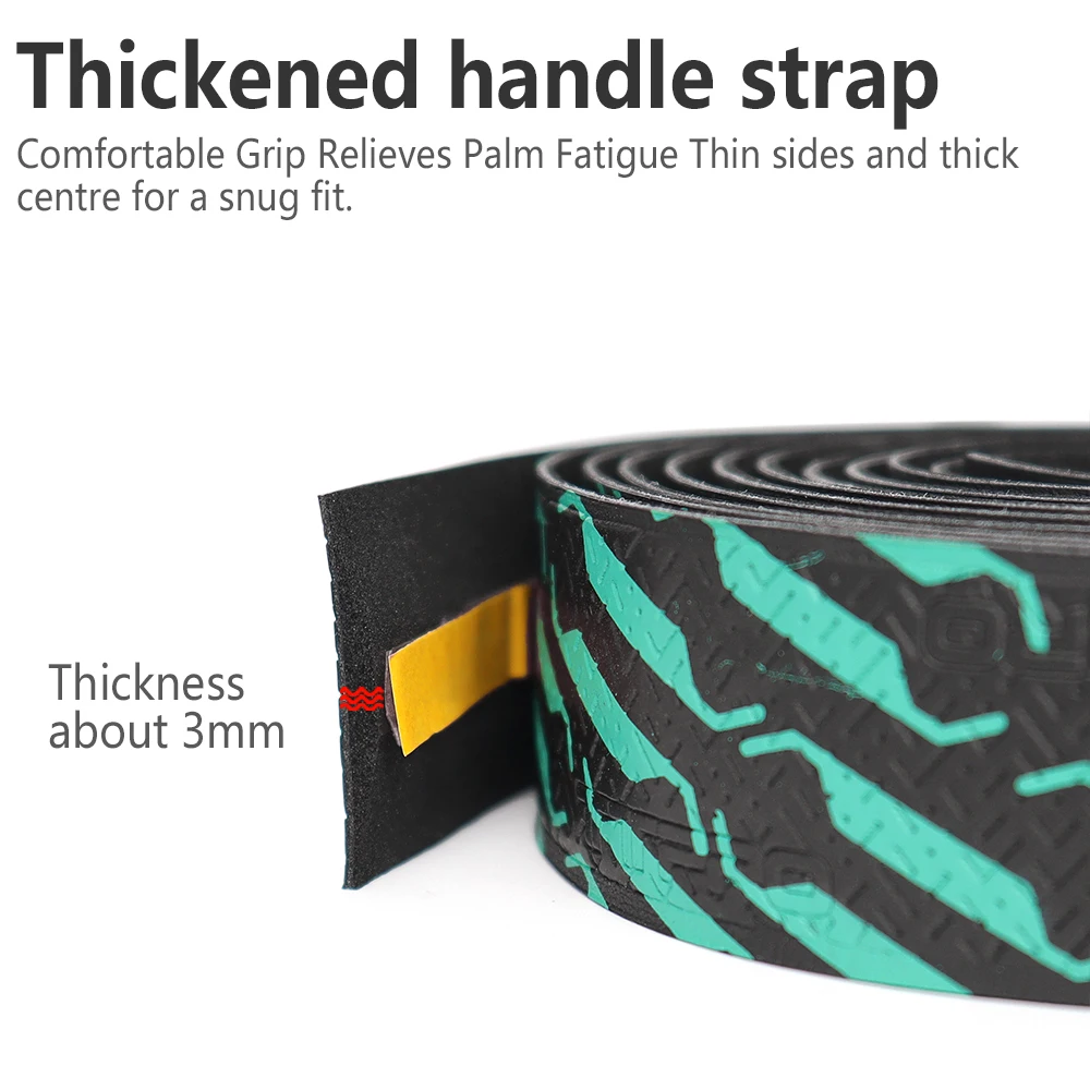 TTPRO Road Bike Tape Double Splicing Handle Tape EVA PU Soft Anti slip Shock Absorbent Wrapping Bicycle Riding Accessories