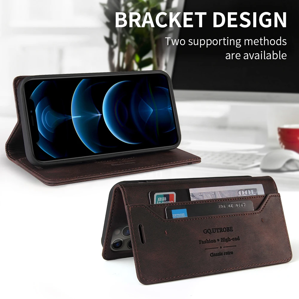 Premium RFID Blocking Leather Wallet Case - Card Protect Wallet Cover