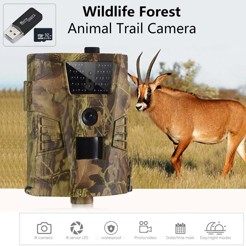 

Mini Wild Trail Hunting Camera, Infrared Night Vision, Outdoor Motion Activated Scouting, Photo Trap, 0.2S Trigger, 12MP