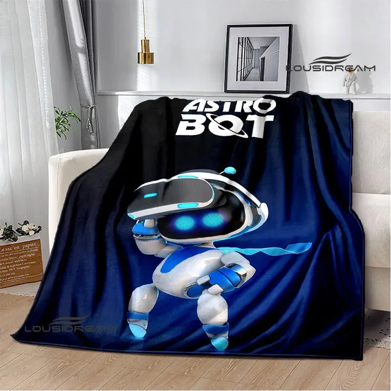 3D game  ASTRO BOT Cartoon printed blanket Picnic blanket Warm Flannel blankets Home bed linings blankets for beds Birthday Gift 4