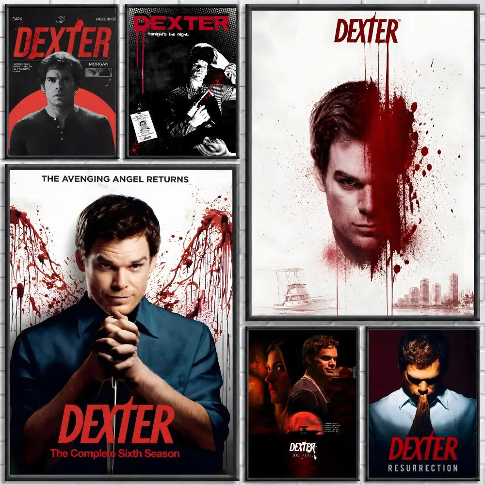 ملصق جداري Dexter مقاوم للماء بتصميم فني