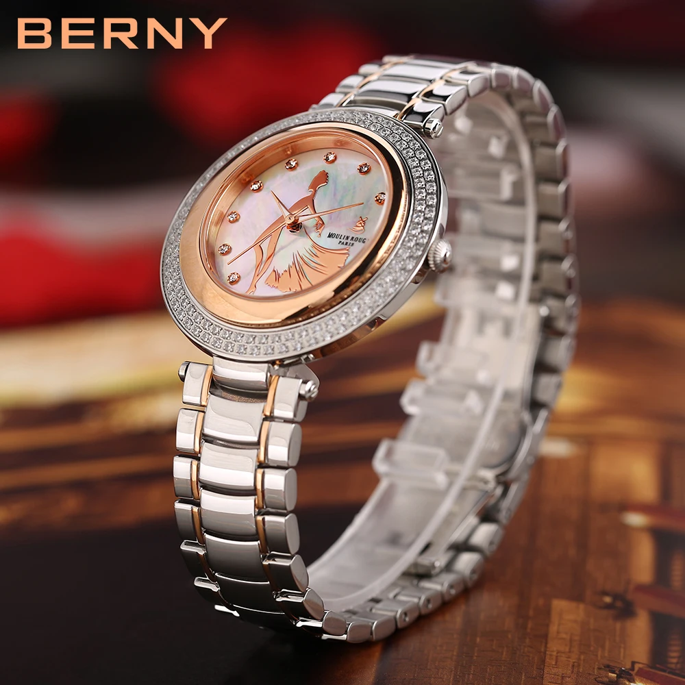 High Quality Luxury Brand Quartz Watch for Woman Waterproof Gold Wristwatch Sapphire Rhinestone Stainless Steel Lady Watch 2023