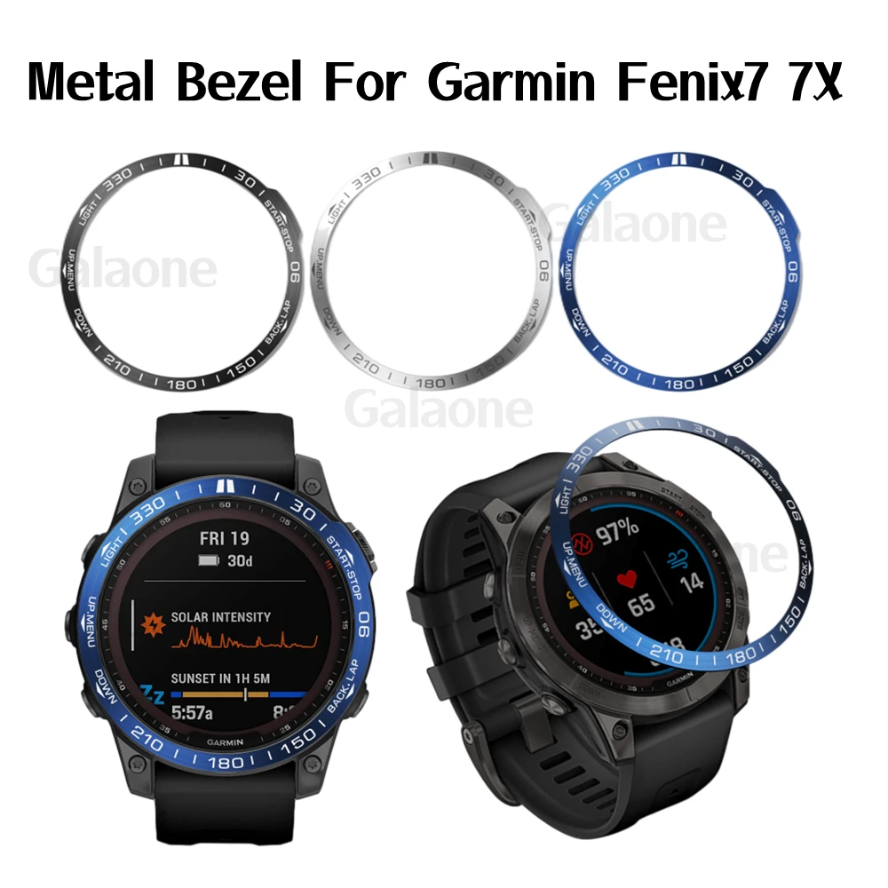 

Metal Protection Ring For Garmin Fenix 7X 7 Pro Sapphire Watch Dial Bezel Ring Styling Case Stainless Steel Cover