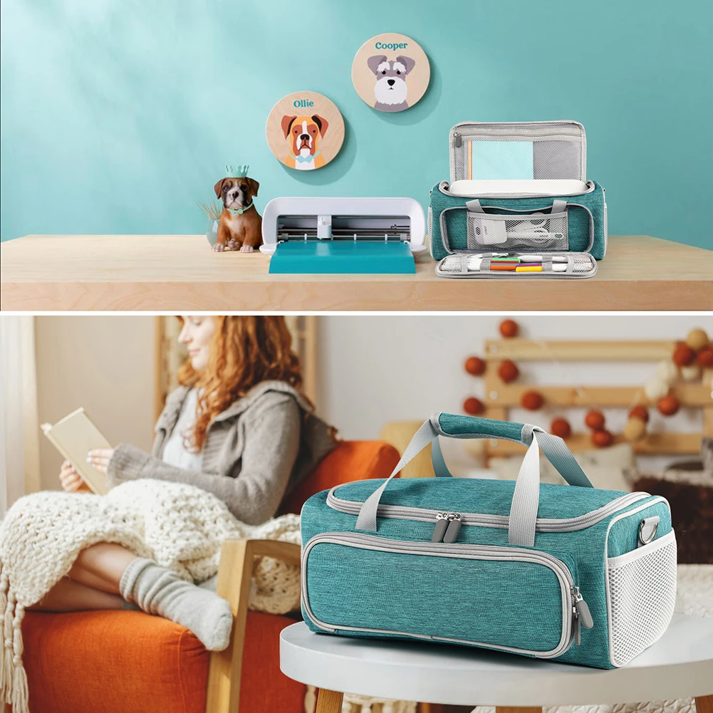 Carrying Case Waterproof Travel Protective Case Shockproof Tote Bag with Multi Pockets for Cricut Joy Xtra Smart Cutting Machine