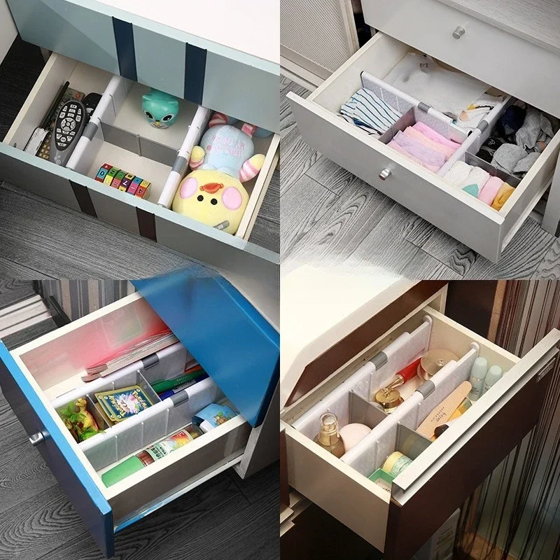 Description Picture 4 of itemNew Retractable Drawer Partition, Adjustable Drawer Dividers ,Creative Bookshelves Partition, Household Storage Home Decoration
