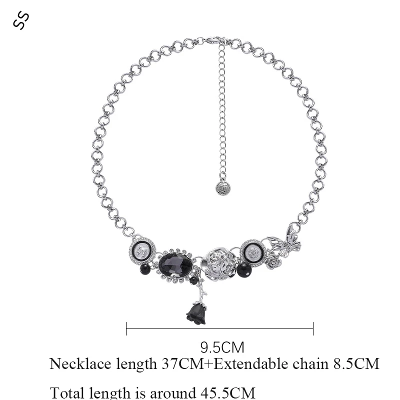 Vintage Bear Element Necklace Girl Fashion Charm Choker Alloy Metal Chain Different Options Garment Ornament Accessories