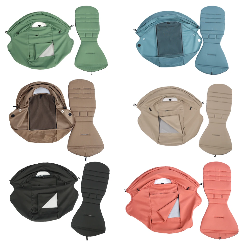 Nuovo aggiornamento Kit di copertura del baldacchino a 175 ° cuscino del sedile parasole con accessori per passeggino in rete per Yoya/ YOYO carrozzina sostituire il materasso del sedile