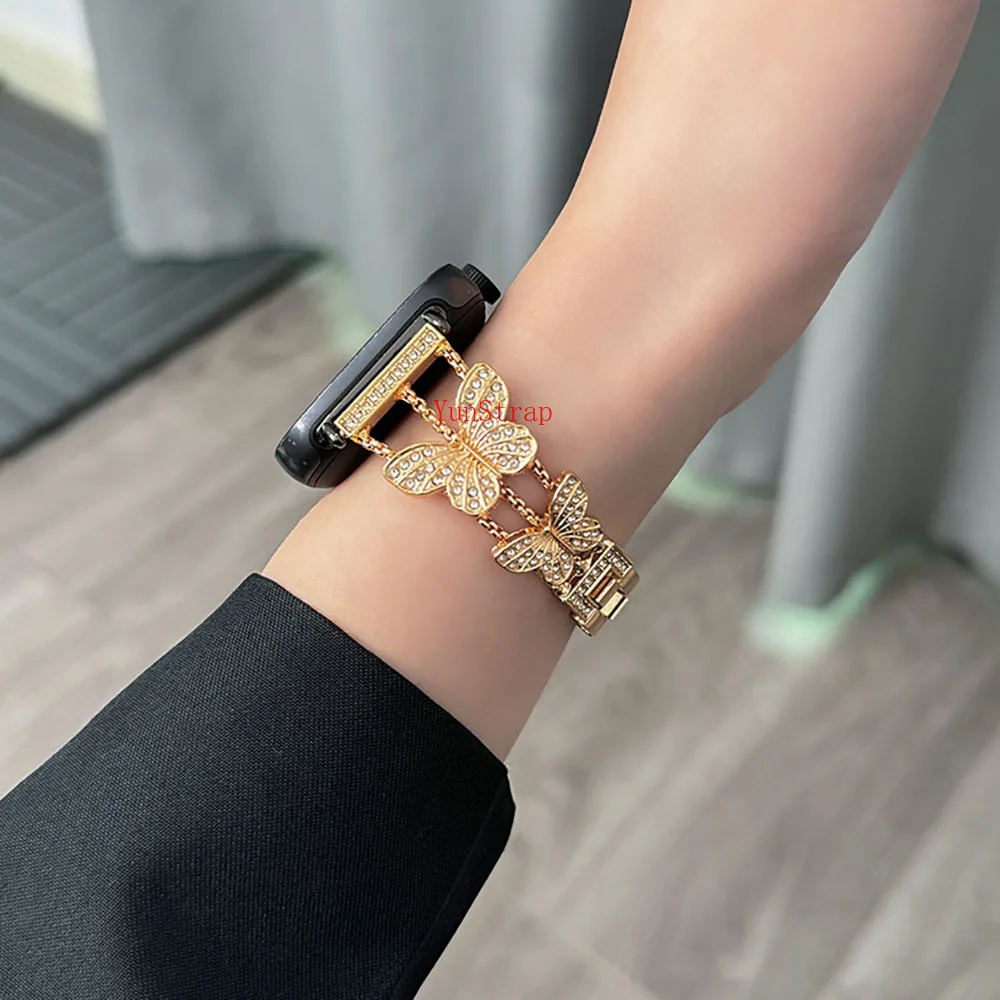 Elegant Butterfly Style Watch Strap - 20/22mm Bracelet