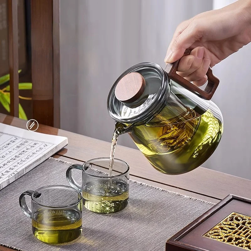 GIANXI Teapot Family Teapot Lid anti-scalding Walnut Lid Buckle Flower Filter Pu 'er Chinese Kung Fu Tea Set tea brewing pot