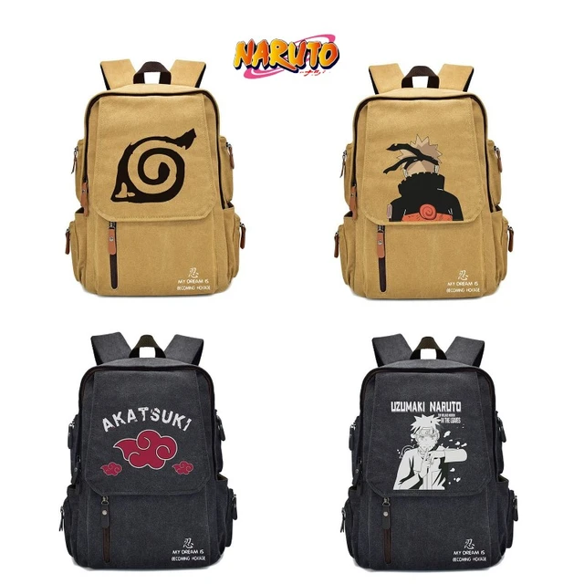 Anime Naruto Backpack Laptop Backpack USB Charging Travel Backpack